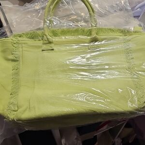 Vibrant Lime Tote Bag